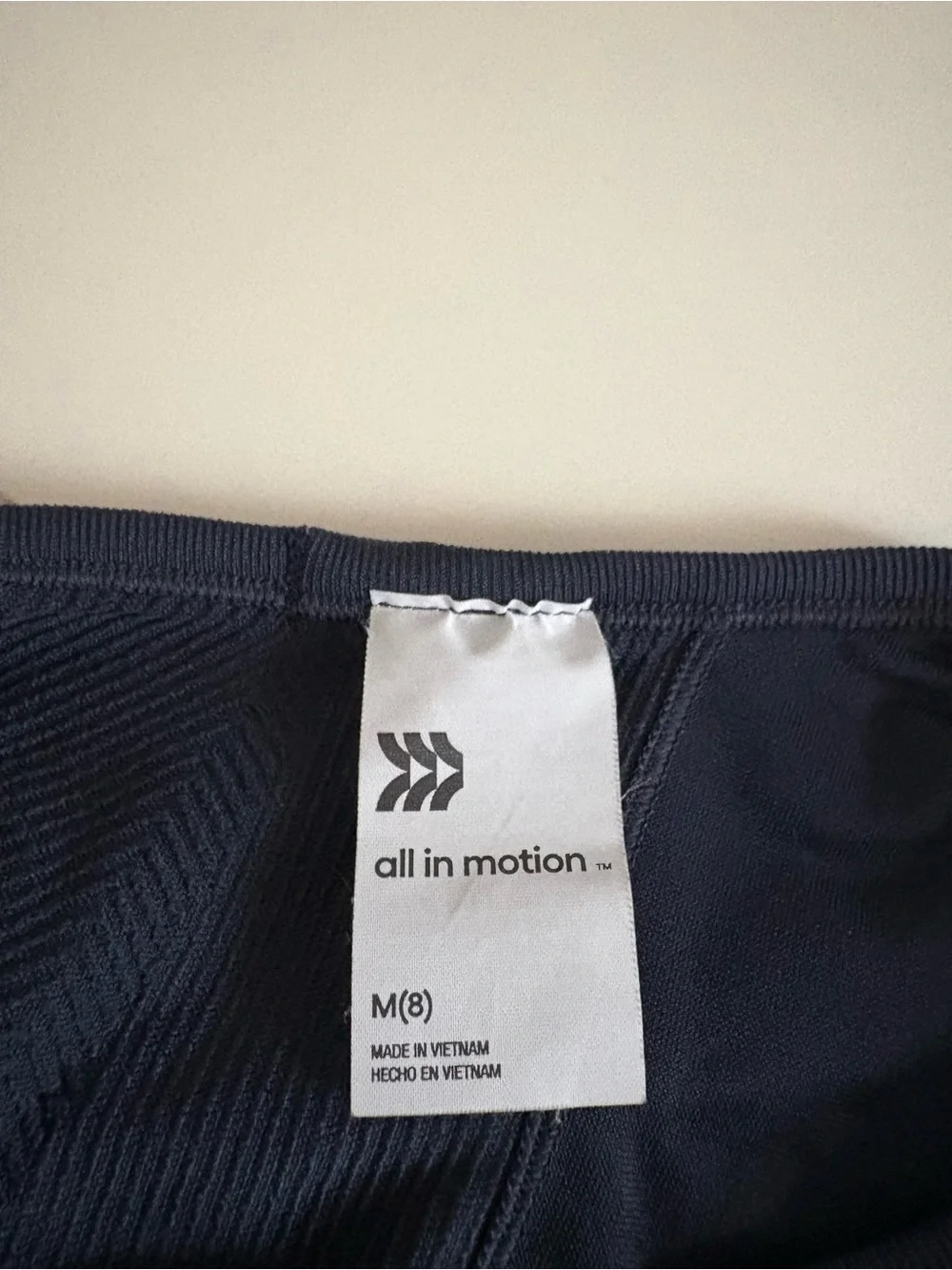 ALL IN MOTION Target Navy Ribbed Athletic Crop Tank